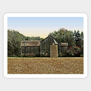 Golden Field Beautiful Barn No.2 Sticker